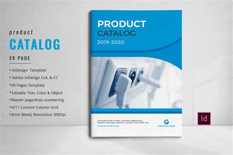 Editable Product Catalog Template