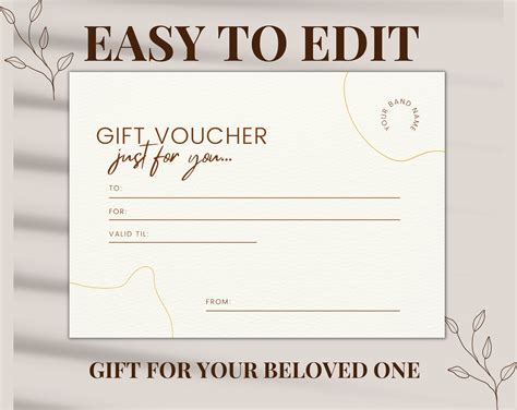 Editable Voucher Template