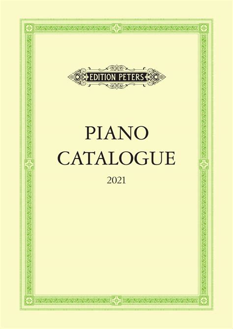 Edition Peters Catalogue