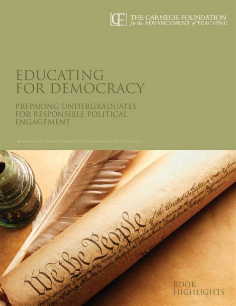 Educating for Democracy Preparing Undergraduates for Responsible Political Engagement Epub