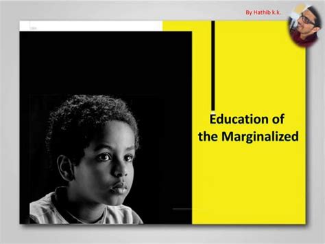 Education of the Marginalized PDF