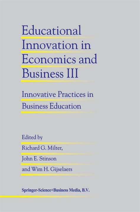 Educational Innovation in Economics and Business II In Search of Quality 1st Edition Doc