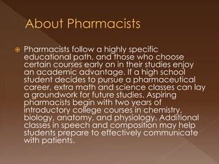 Educational Path for Pharmacists
