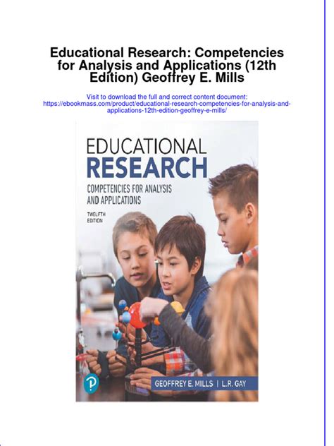 Educational Research Competencies for Analysis and Applications 12th Edition Kindle Editon