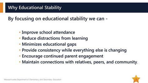 Educational stability: