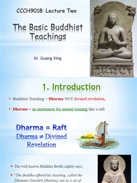 Educational talks on Buddhist teachings: