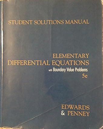 Edwards And Penney Differential Equations Solutions Manual Ebook Doc