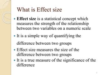 Effect Size: Quantifying the Strength of a Relationship