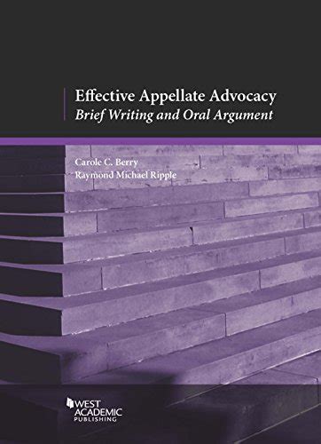 Effective Appellate Advocacy Brief Writing and Oral Argument Coursebook Doc
