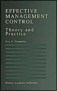 Effective Management Control Theory and Practice 1st Edition Kindle Editon