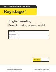 Effective Reading Skills Answer Key Booklet Doc