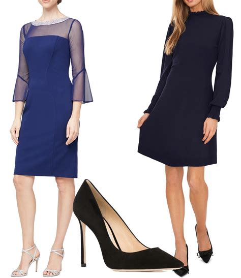 Effective Strategies for Pairing Shoes with Navy Blue Dresses