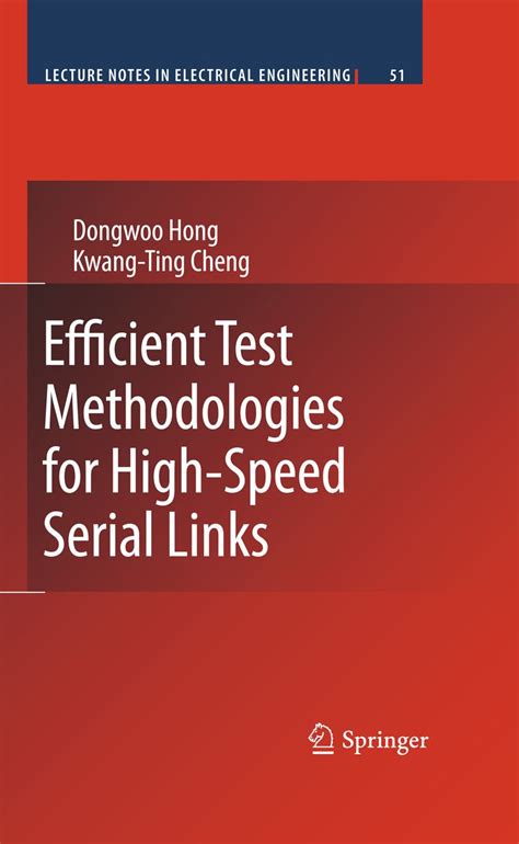 Efficient Test Methodologies for High-Speed Serial Links 1st Edition Doc