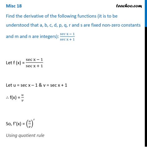 Effortlessly Master the Intricacies of Derivative of Sec-1