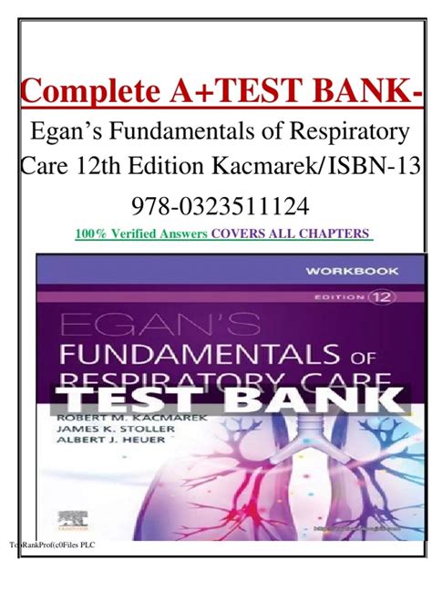 Egans Respiratory Care Workbook Answer Key Reader