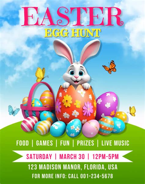 Egg Hunt Flyer Template
