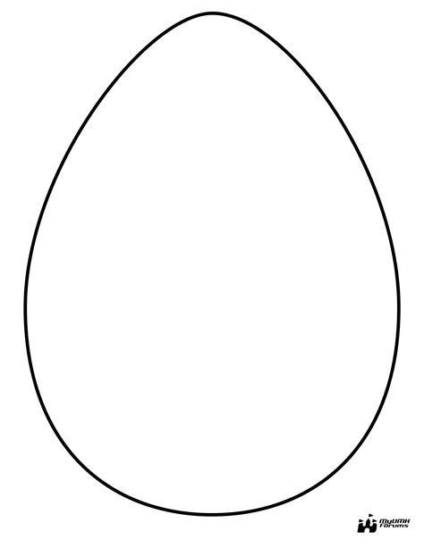 Egg Template Cut Out