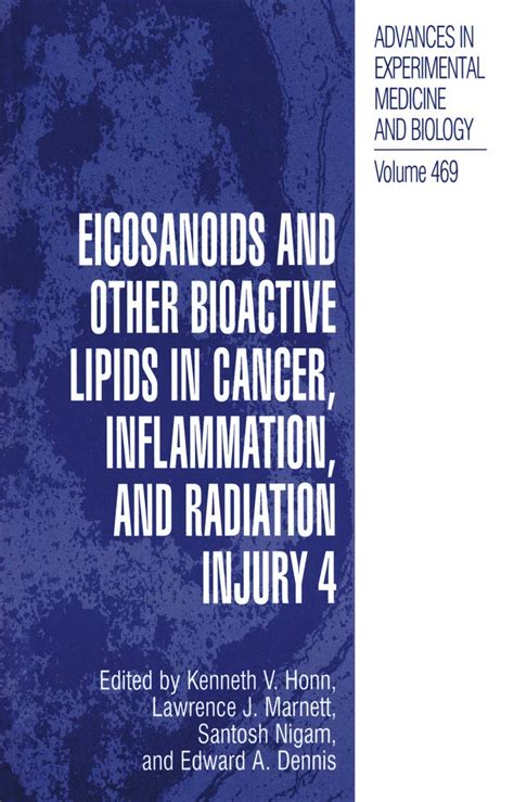 Eicosanoids and Other Bioactive Lipids in Cancer Epub