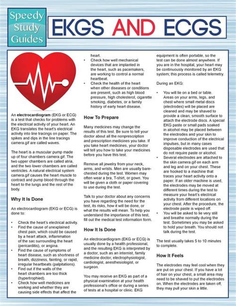 Ekgs And Ecgs Speedy Study Guides Epub