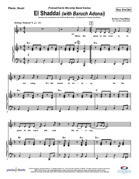 El Shaddai Sheet Music Pdf PDF