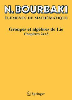 ElAments de MathAmatique. Groupes et algAbres de Lie Chapitres 2 et 3 2nd Edition and French Editi Epub