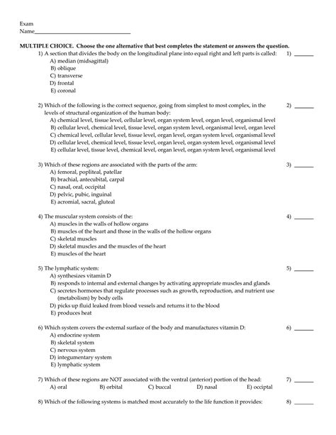 Elaine N Marieb Worksheet Answers Doc