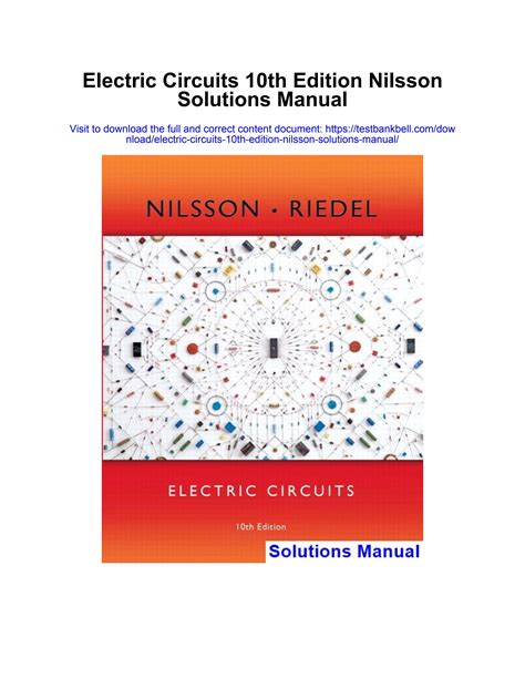 Electric Circuits Nilsson Solutions Manual Epub