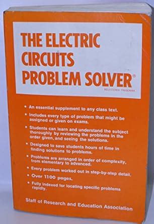 Electric Circuits Problem Solver Problem Solvers Solution Guides Doc