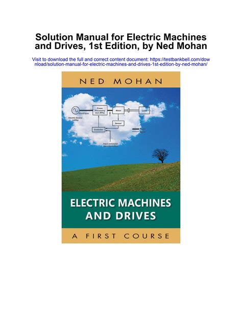 Electric Drives Ned Mohan Solution Manual PDF