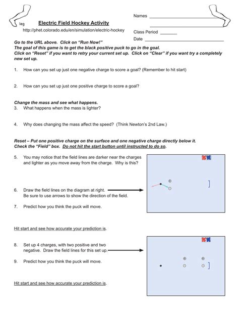 Electric Field Hockey Activity Answers Kindle Editon