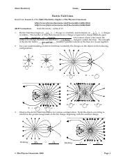 Electric Field Lines Physics Classroom Answer Key PDF