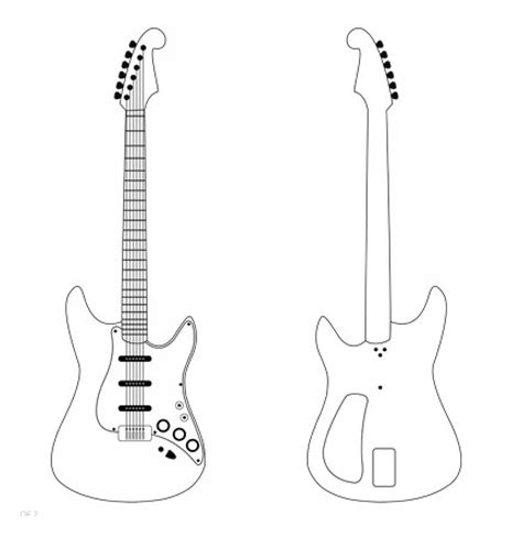 Electric Guitar Templates