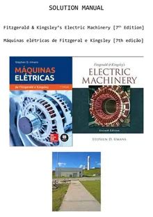 Electric Machinery Fitzgerald Solution Manual PDF