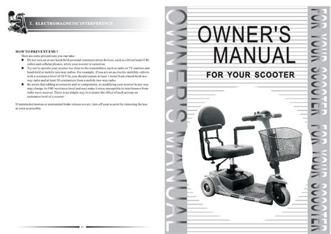 Electric Mobility Scooter Repair Manual Ebook PDF