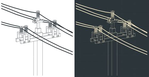 Electric Pole Drawing Catalogue With Illustrator