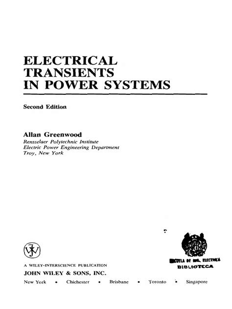 Electrical Transients Power Systems Greenwood Solution Manual Reader