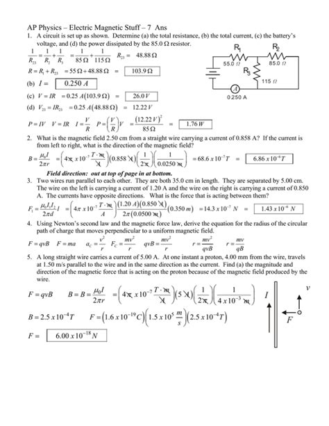 Electricity And Magnetism Problems Solutions PDF