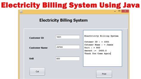 Electricity Billing System Pdf Doc