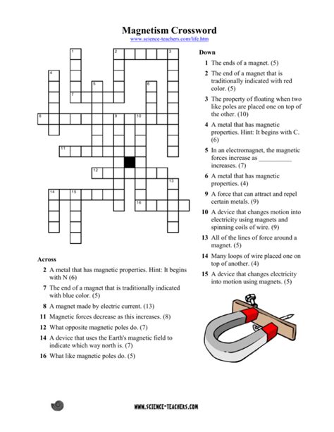 Electricity Magnetism Crossword Puzzle Answers PDF