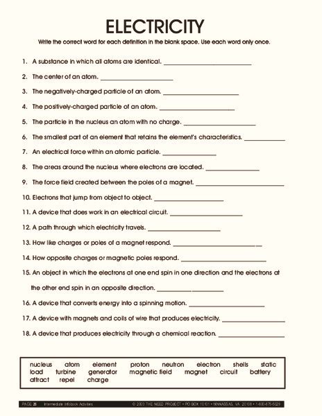 Electricity Workbook Answers Doc