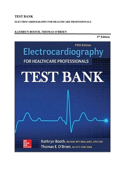 Electrocardiography For Healthcare Professionals Answer Key Kindle Editon