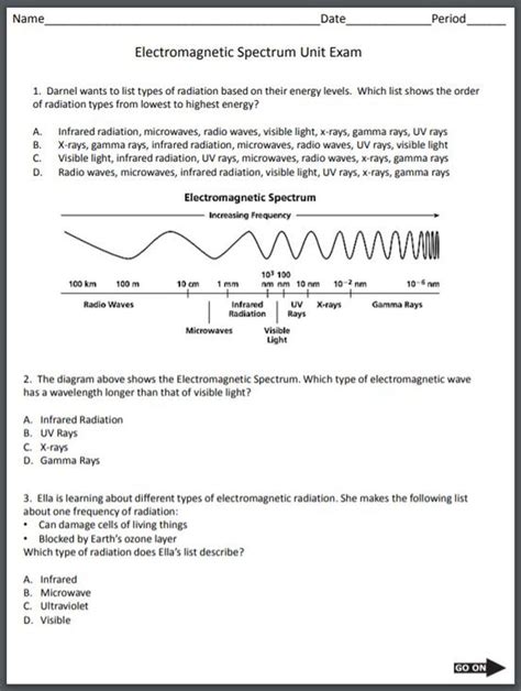 Electromagnetic Spectrum Answer Key Doc