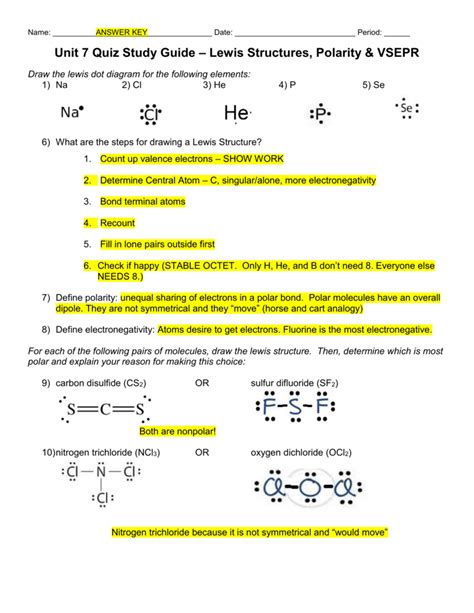 Electronegativity Polarity Study Guide Answers Epub