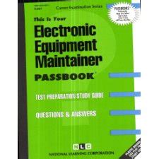 Electronic Equipment RepairerPassbooks Passbook for Career Opportunities Doc