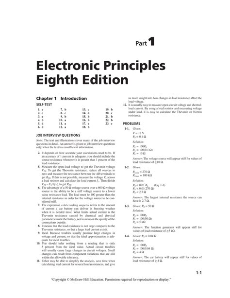 Electronic Principles 7th Edition Solution PDF