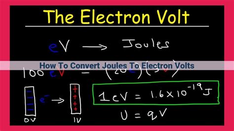 Electronvolt to Joules: A Comprehensive Guide for Conversions and Applications