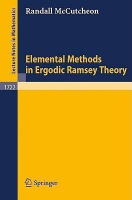 Elemental Methods in Ergodic Ramsey Theory 1st Edition PDF