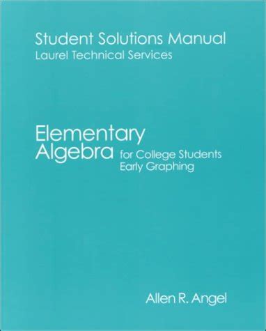 Elementary Algebra for College Students Early Graphing Reader