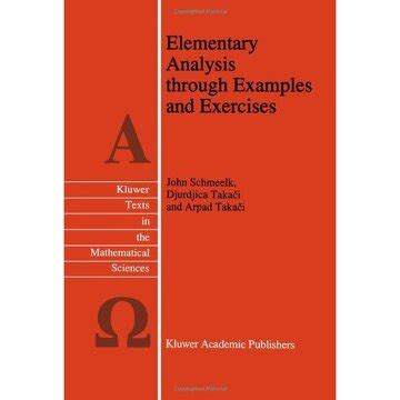 Elementary Analysis Through Examples and Exercises 1st Edition Kindle Editon