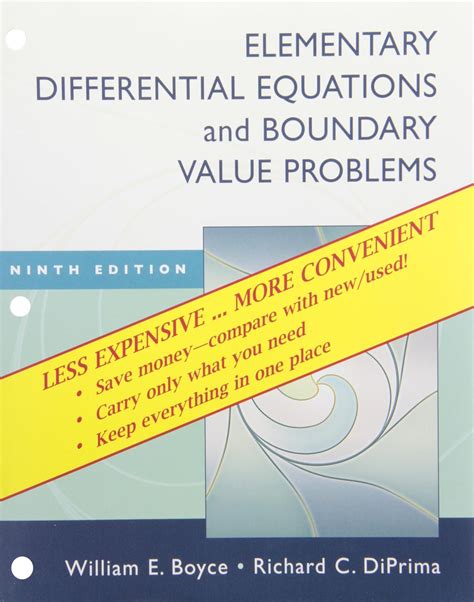 Elementary Differential Equations and Boundary Value Problems: A Beginner's Guide